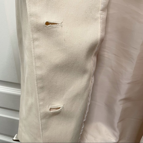 Cream A-line Spring/ Fall Coat - Picture 6 of 9